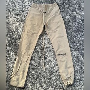 Essentials Fear of God Khaki Nylon Track Pants Mens Sz XS